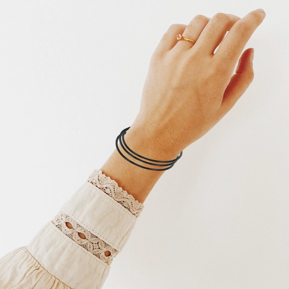 100 Pcs Haargummi Armreif Mädchen Armbänder Armband Haarbindungen - Bild 4 von 4