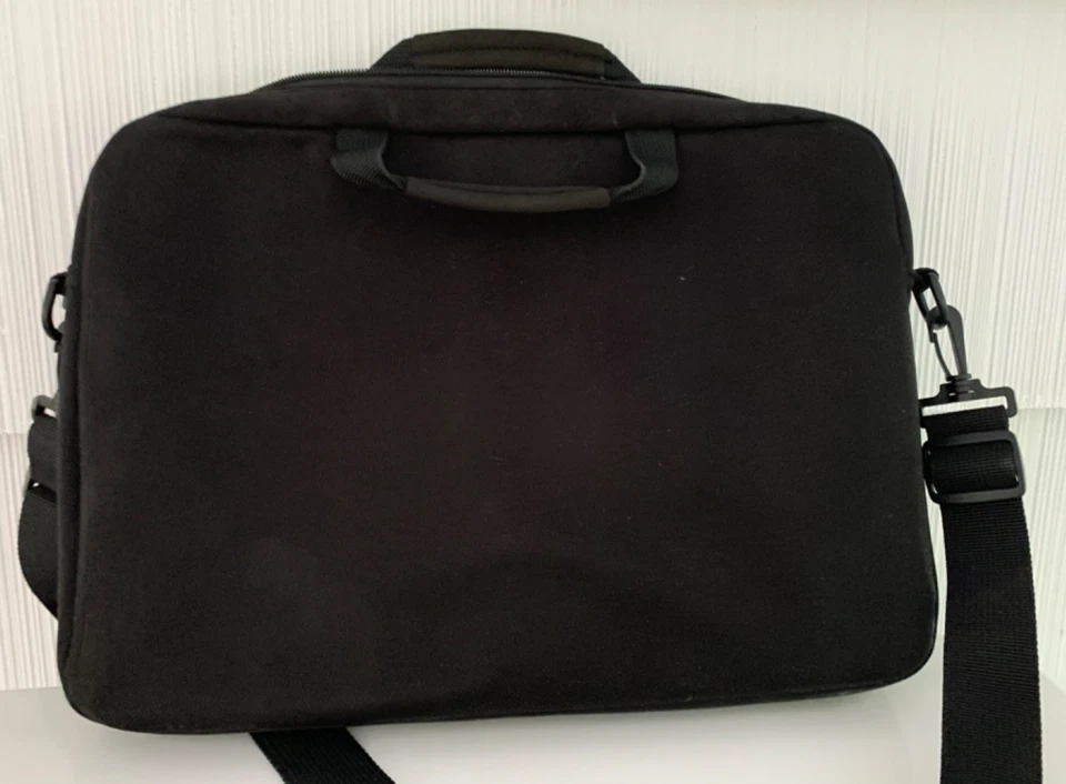 Targus Neoopreno Negro Solapa Frontal Mensajero Laptop Bolsa de Viaje 11"x 15" Foto 2 de 4