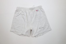Vtg 90s Champion Mens XL Distressed Spell Out Above Knee Shorts Heather Gray USA