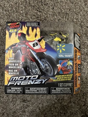 Air Hogs Radio Remote Control RC Moto Frenzy Yellow Motorcycle 2010 SPIN MASTER