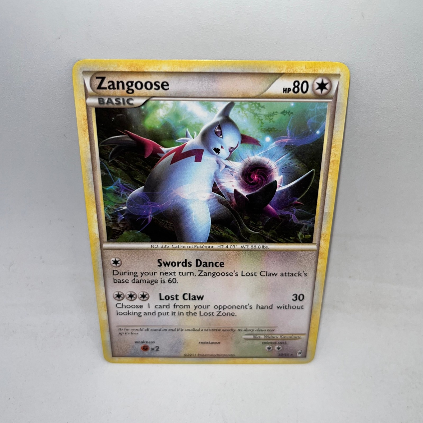 Zangoose 39/95 Rare Call of Legends Pokemon Lightly Played