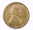 *1917 S LINCOLN WHEAT CENT* *GEM BU+++ RED* *CONDITION RARITY* NR #G3789