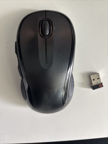 Logitech M510 Wireless Mouse Black w/ USB Receiver Tested Works Great