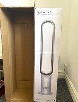Dyson AM07 Cooling White/Silver Tower Fan with Remote Control