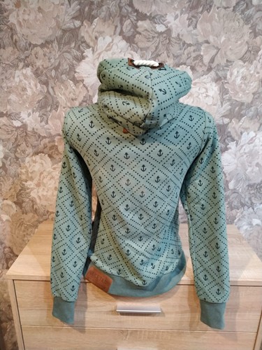 Naketano women's hoodie size XS khaki green color hooded anchors - Picture 4 of 15