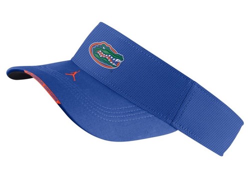 Nike Jordan Florida Gators Football Visor Team Issue Blue On Field Adj XL