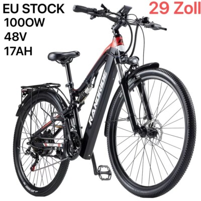 29 Zoll Elektrofahrrad 100OW E-Bike 48V 17Ah E-Mountain Bike 45km/h Randride EU