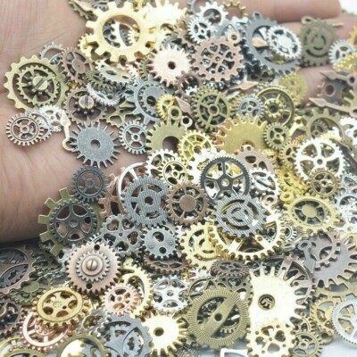 100g / Tasche Uhr Uhr Steampunk Getriebe Rad DIY Ornamente Mechanisch Zahnräder