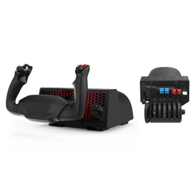 PC Video Games Flight Controller Alpha Control XPC Joystick + Throttle Quadrant