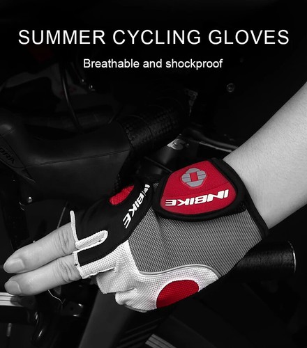 Shockproof GEL Pad Cycling Gloves Half Finger Sport Gloves Men Women Bicycle New - Picture 12 of 21