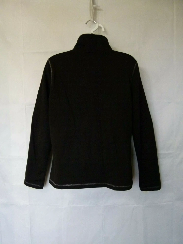 Chaqueta para mujer Beverly Hills Polo Club cremallera completa mezcla de algodón negra talla M mediana Foto 2 de 4