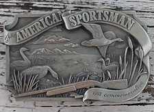 Vintage 1983 American Sportsman Pewter Belt Buckle Limited Edition 451/5000 3RD