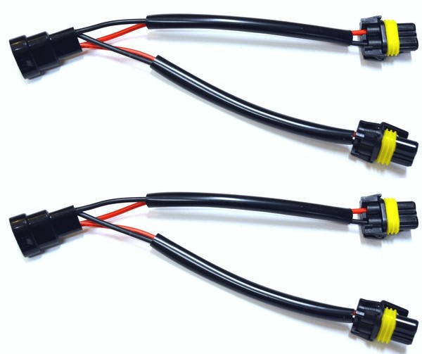Splitter Draht P 9005 HB3 Zwei Gurt Scheinwerfer DRL Tag Birne Buchse Anschluss-image