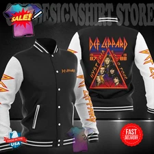 Def Leppard Music Band Full Printing Baseball Jacket