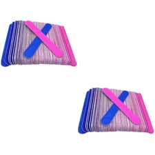 2 Pieces Sandpaper Nail File Accessories for Technician Smooth Files Art