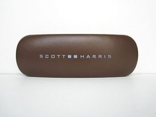 SCOTT HARRIS glasses sunglasses hard case brown NWOT with defects
