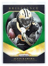 2020 Panini Prizm #5 Alvin Kamara Brilliance Prizms Green