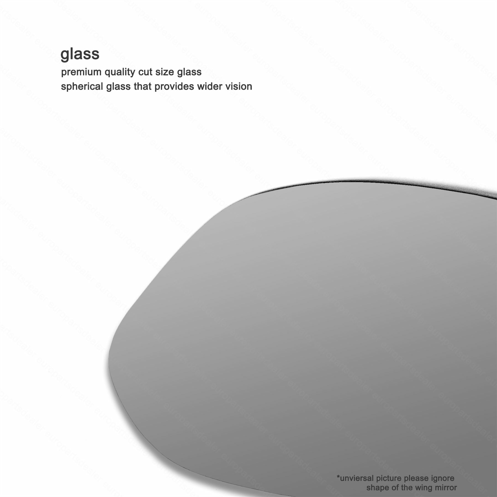 Wing door Mirror Glass Driver side for Renault Twingo 2007-2010 Wide Angle