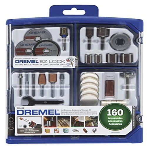 160pc EZ Lock Rotary Tool Accessory Kit Cutting Grinding Polishing DIY Projects - Picture 2 of 6