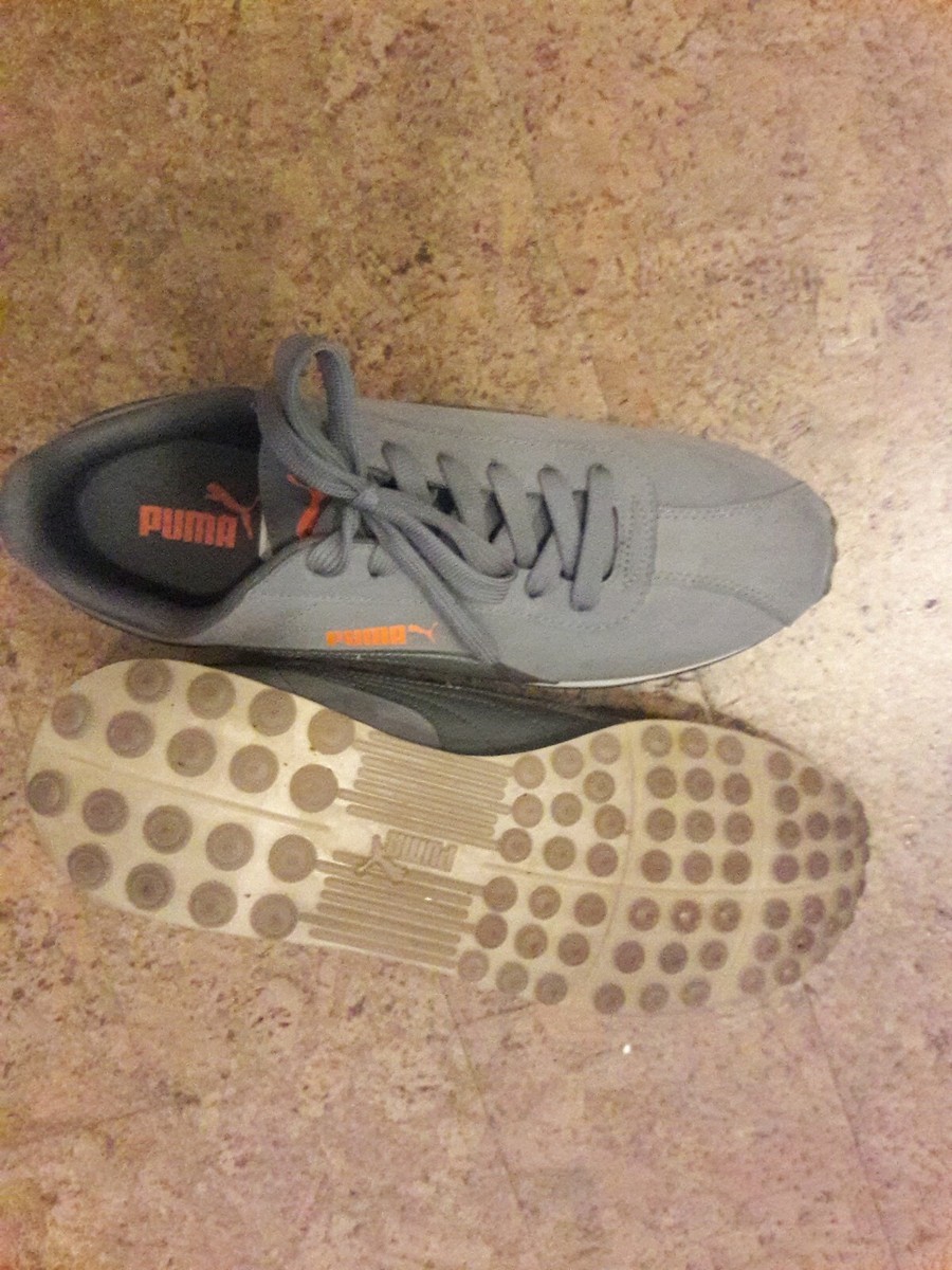 Grey PUMA Sneakers With ORANGE Accent | eBay display picture 2