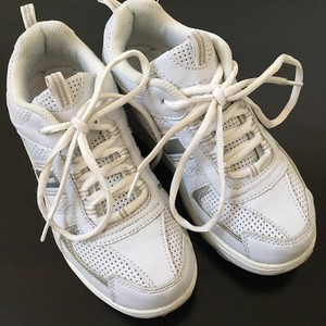 solid white tennis shoes