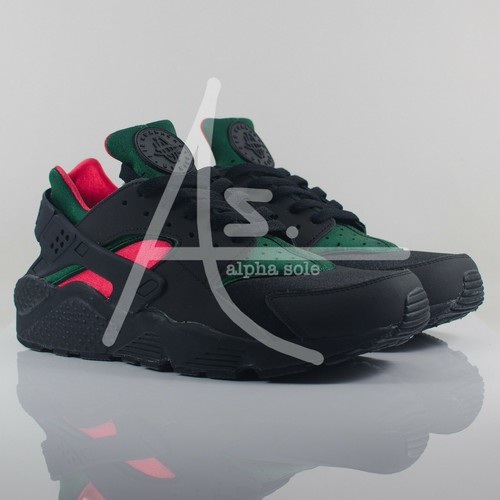 visión emergencia estudio Nike ID Air Huarache - negro/verde/rojo universitario - 777330-972 - Reino  Unido 8,5 | eBay