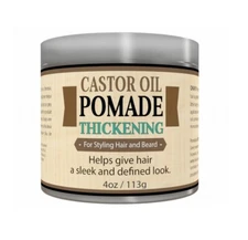 OKAY-MEN Castor Oil Beard and Hair Thickening Pomade 4.8oz / 113 g