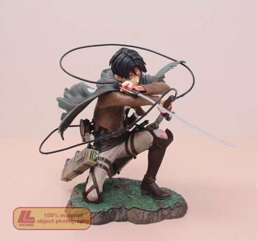 Anime Titan Captain Levi Ackerman Battle action PVC Figure Statue Toy Gift - Picture 1 of 9