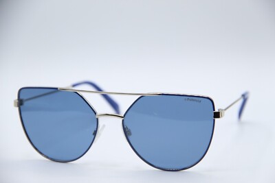 NEW POLAROID PLD 6057/S PJPC3 SILVER BLUE AUTHENTIC FRAME EYEGLASSES 58-17