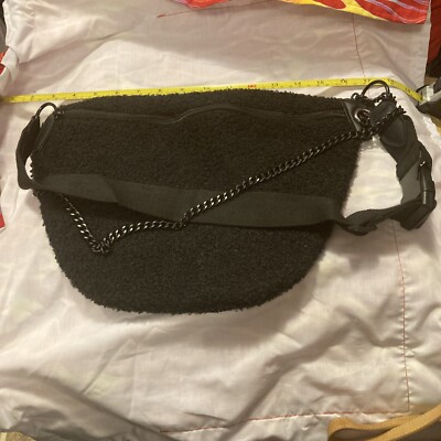 Herbal Life Bag Black -  Purse Soft  With Belt and removable Chain. See Pictures