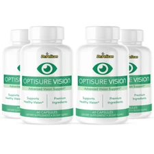 Optisure Vision- Eye Support- 4 Bottles- 240 Capsules