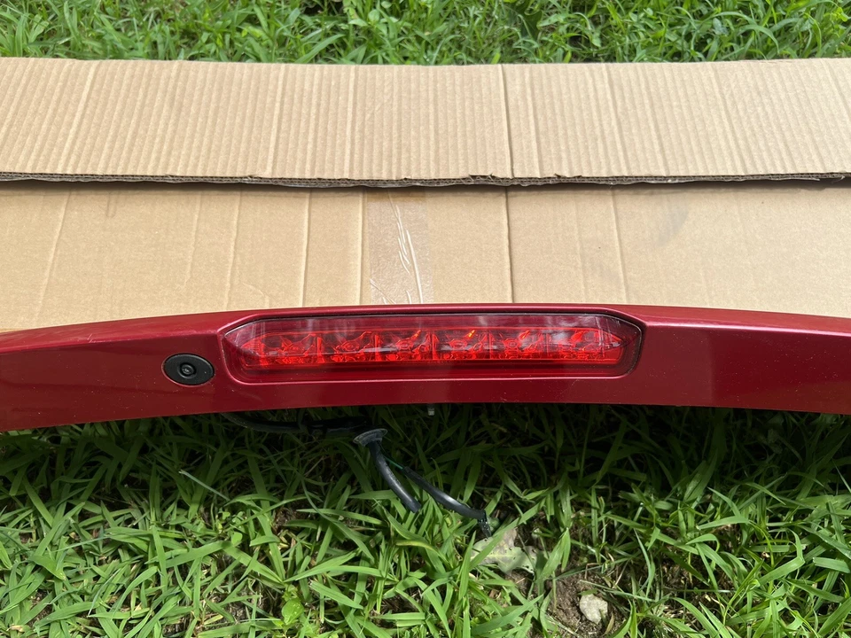 USED Genuine OEM Rear Spoiler for 2013-2022 Buick Encore models.  Red - Image 4 of 4