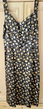 VINTAGE CUSTOM MADE BLACK GOLD BROCADE DRESS JACKET