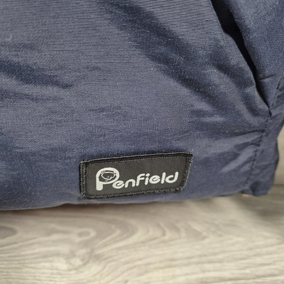 Penfield Men's Navy Blue Puffer Jacket With Faux Leather Shoulders Size L BNWT - Image 3 of 4