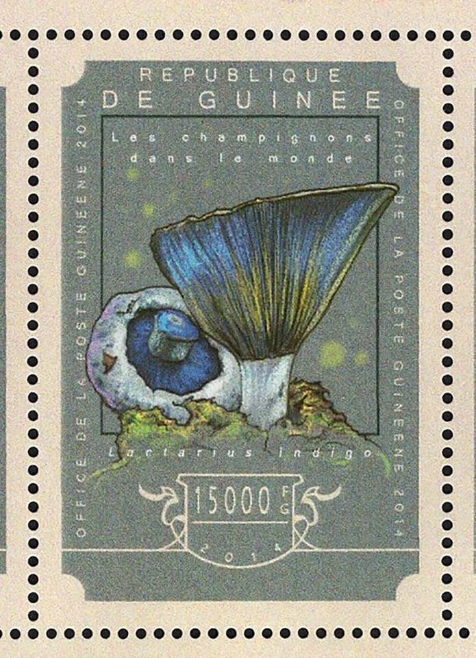 Mushrooms Stamps Lactarius Indigo S/S MNH #10787-10790 - Image 4 of 4