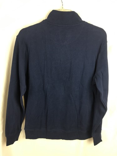 US Polo Assn 1/4 Zip Ribbed Pullover Size L Blue B6*B - Picture 6 of 6