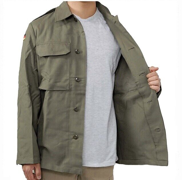 German army moleskin shirt jacket coat fieldshirt olive German army moleskin shirt jacket coat fieldshirt olive