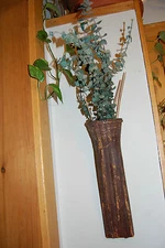  Unique Bamboo Wall Vase Imported from Thailand--NEW!  Never Used