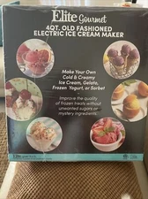 Elite Gourmet EIM916: Old Fashioned Electric Ice Cream Vintage Wood Bucket 4 Qt