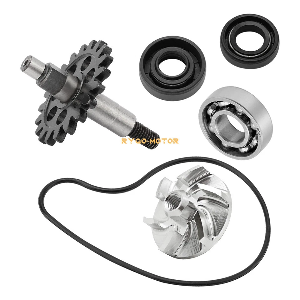 Kit de reconstrucción de sello de cojinete de engranaje de eje impulsor de bomba de agua para Yamaha YZ250F WR250F Foto 3 de 4