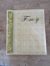 Premade Scrapbook album, Memory book, Photo album 11"x9.5" Family Yellow