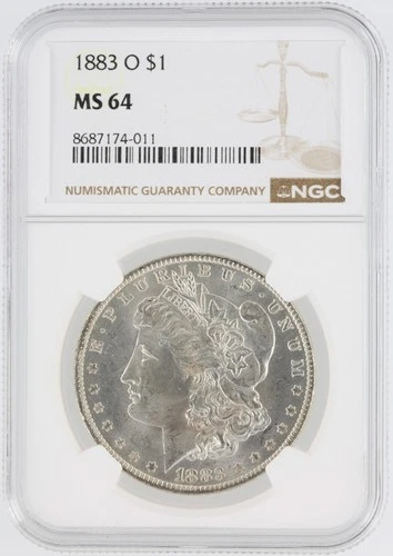 1883-O Morgan Silver Dollar NGC MS64 S$1 New Orleans Minted No Reserve