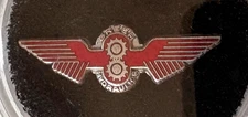 Rare GREER HYDRAULICS Wings Pin: WWII Hydraulics On Hamilton Standard Propellers