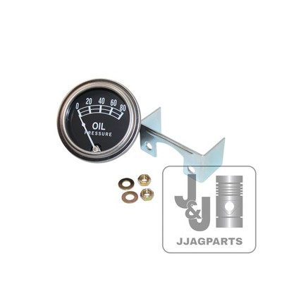 Universal Oil Pressure Gauge (0 - 80 PSI) Fits Cockshutt