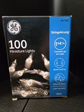 Lot 2 GE String-A-Long 100-Count Incandescent Christmas String Lights, 20.6-ft