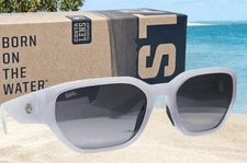 COSTA DEL MAR milky violet/gray gradient CLEMENTE polarized 580G sunglasses NEW!