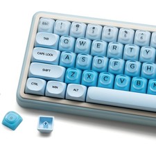 132 Keys PBT Keycaps, Jelly Keycaps Cute Custom Creamy Key caps MOA Profile f
