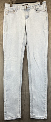 D D & D Skinny Jeans - Juniors 7 Blue Low Rise Light Wash Stretch (6126)