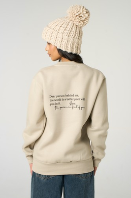 #ad #ad You are Enough Embroidered Sweatshirt. World is a Better Place with You Unisex GBP 30.00