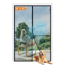 Magnetic Screen Door Fit Door Size 36 x 82 Inch, Screen Size 38" x 83" Strong...